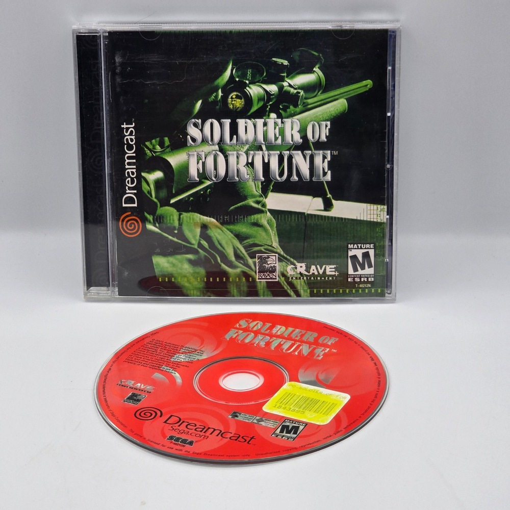 Sega Soldier of Fortune Dreamcast NTSC-U/C Red Disc FPS Tactical Shooter Game